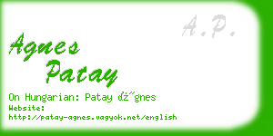 agnes patay business card